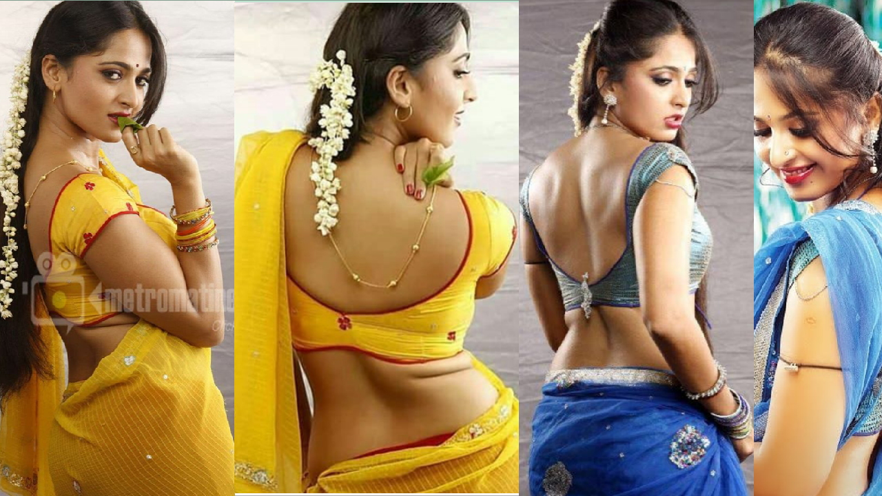 Anushka Shetty Hot Photos Collection Exposing Teasing Curves Navel and  Cleavage Set 6, image size:1280x720
